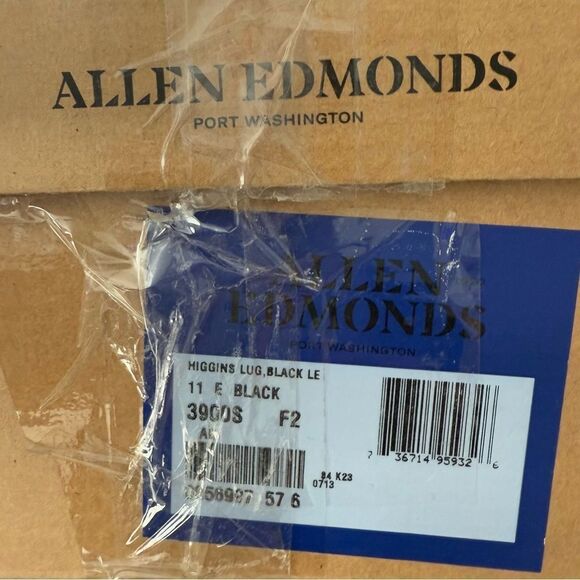Allen Edmonds Higgins Mill Weatherproof Boot with Lug Sole Black Size 11 E - Picture 16 of 16
